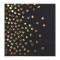 Lekoch Air-laid Disposables Paper Black with Gold Dots Napkins 50PCS