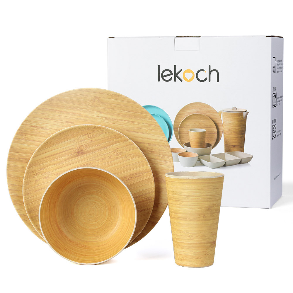bamboo fiber tableware set