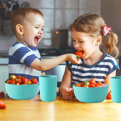 Lekoch Blue Bamboo Dinnerware Set for 2 person 10PCS