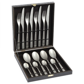 Lekoch Vintage Flatware suit with wooden gift box set of 16