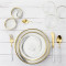 4pcs Luxurious Series gold white Cutlery