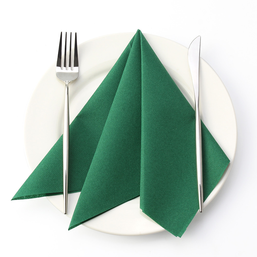 Lekoch 2-Ply Air-laid Disposables Paper Napkins in Green 50PCS