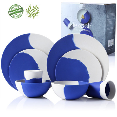 Lekoch® Harmony Series Bamboo Fiber Dinnerware Set for 2