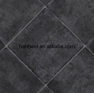 Gray geométrica acabado del pvc azulejo de suelo