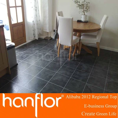 Hot vendas de luxo preto PVC telha