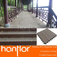 Chine zhejiang usine CE plancher extérieur solide creux similibois groove WPC platelage