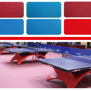 Pvc commerciale vinyle plancher roll pour l'intérieur de terrain de sport