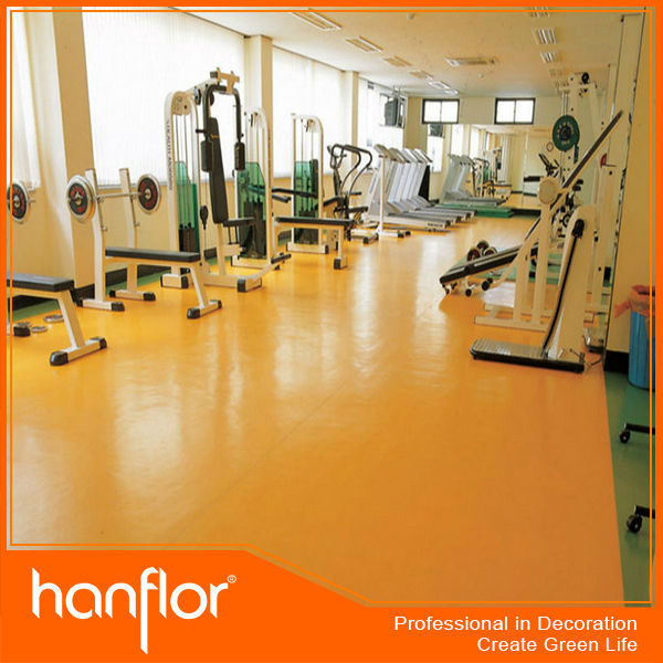 Anti - dérapant facile pour l'installation caoutchouc rouleau de caoutchouc gym flooring