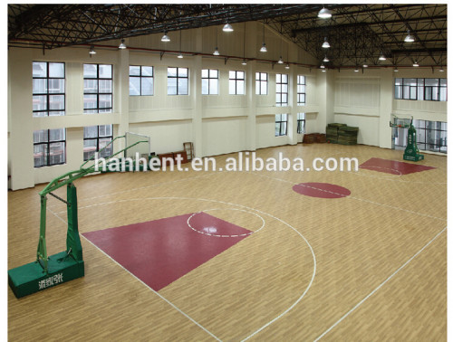 Boa aparência PVC esporte piso para quadras de basquete runway ginásio
