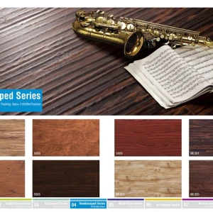 Natural handscraped piso laminado