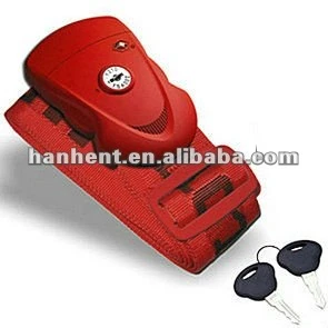 Tsa cinto vermelho lock para bagagem