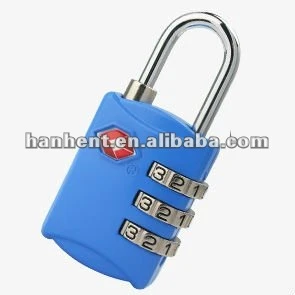 Tsa azul combinação lock para bagagem