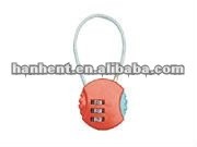 Rétractable 3 dial combination lock