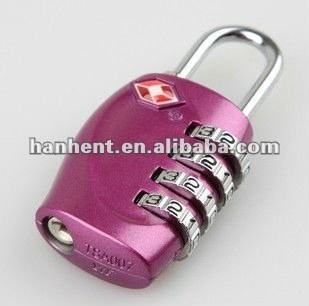 Tsa 330 couleur oem 3 dial combination lock