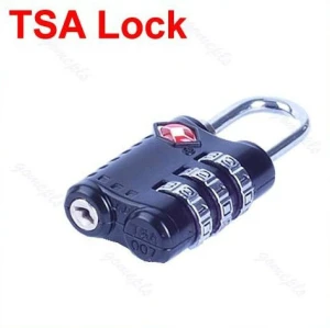 Tsa 3 combinação de viagem mala bagagem cadeado