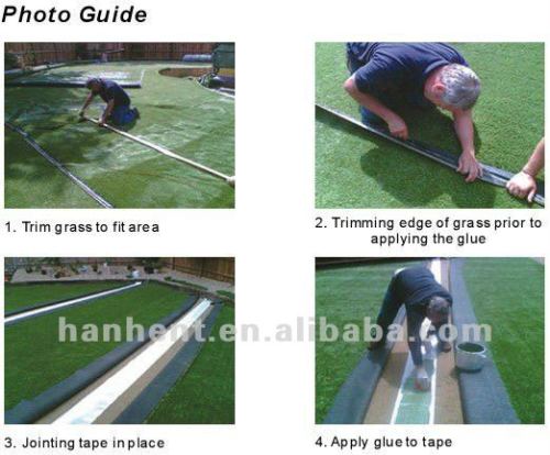 Césped artificial exportador in China tenis de hierba con 20 mm altura