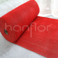 Pvc caoutchouc tissé tapis de bain