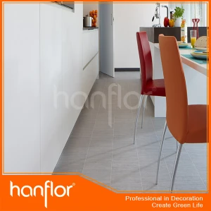Hanflor de madeira pisos PVC com cor escura