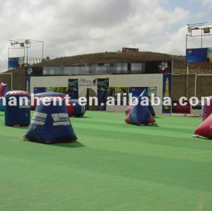 Hot! Paintball sintético colorido tapete de relva