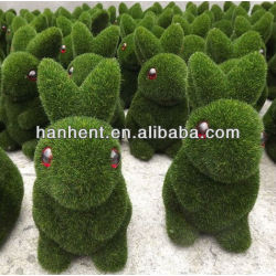 Promotion de noël herbe lapin de fibers décoration