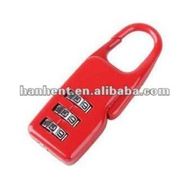 Rojo color lindo mini cerradura de combinación