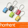 2013 nouveau cadenas TSA bagages rouge / vert lumière / de verrouillage noir