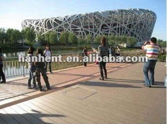 Alibaba vente chaude plstic planche de terrasse