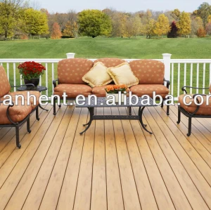 Wood plastic composite piso