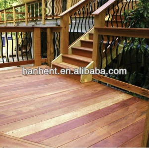 Alibaba à prova de fogo wood plastic composite decks