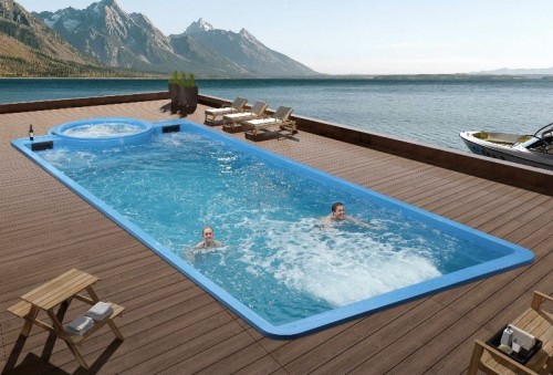 Exterior suelos de madera Decking piscina pisos de madera