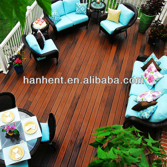 Non - slip bois composite decking tuiles