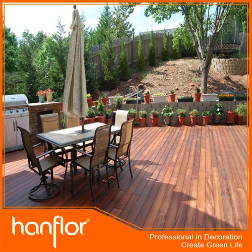 Venda quente de madeira composto decks branco