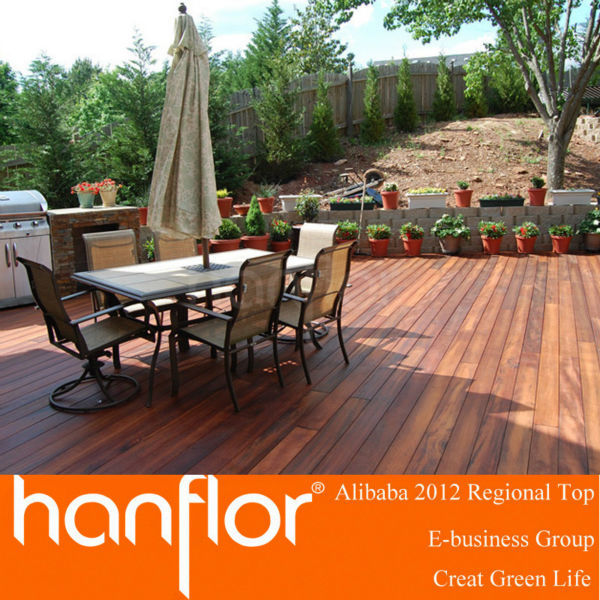 Hermosa mirada de madera wpc suelo azulejo