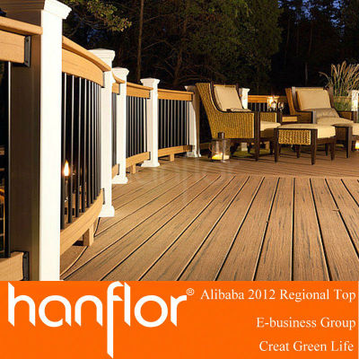 A prueba de agua wpc decking tablero