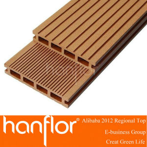 Decking compuesto plástico de madera azulejos