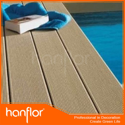 A prueba de agua wpc decking piso bordo