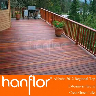 Bloqueio composto decks de madeira