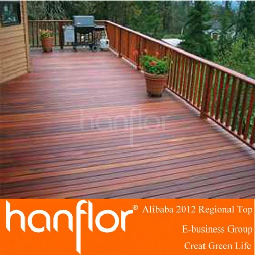 Bloqueio composto decks de madeira