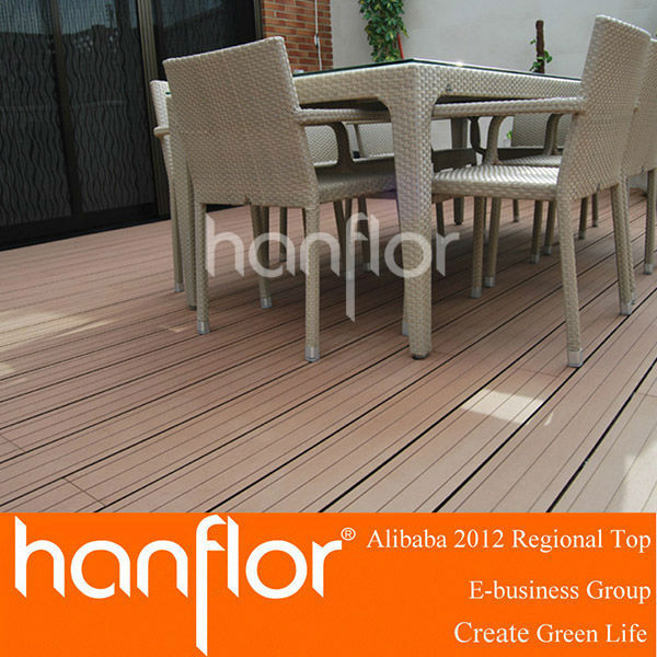 Venda quente composite decks de madeira piso
