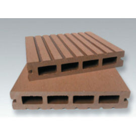 Wpc decking / textura de madera de WPC decking hueco