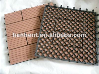 Ao ar livre WPC wood plastic composite 300 * 300 mm DIY telha