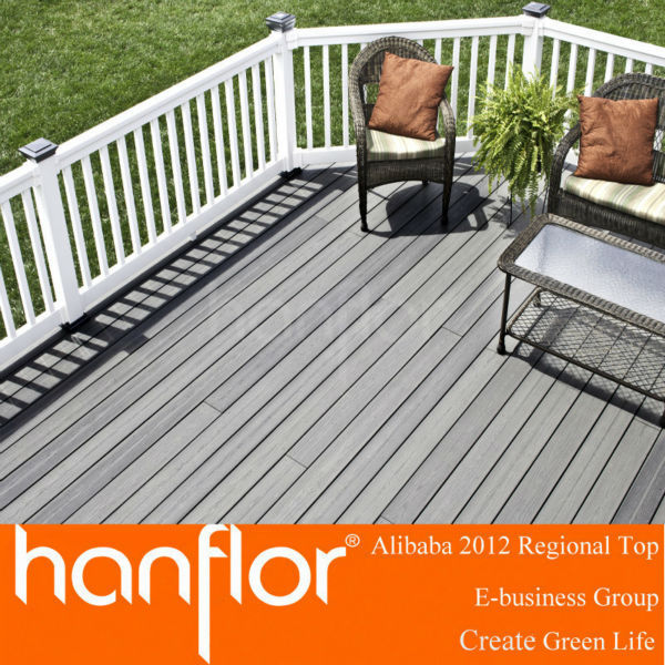 Aspecto tradicional emide wpc decking para muelle