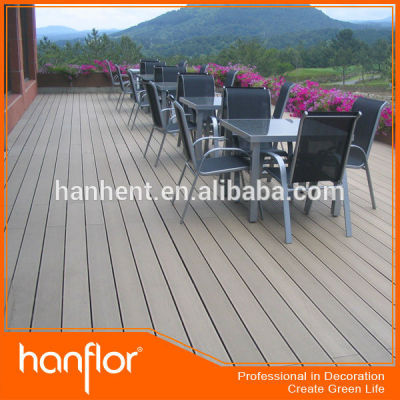 Reciclado material impermeable piso decking del WPC