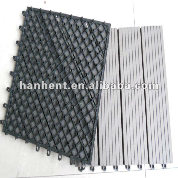 Fácil instalação wpc decking jardim