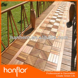 Plástico de madera decking hueco