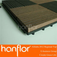 Meilleur vendre! 300 x 300 mm 400 x 400 mm WPC bois plastique composite platelage / plancher de platelage carrelage WPC