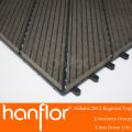 Extérieure de verrouillage rainurée facile installer bricolage carreaux WPC