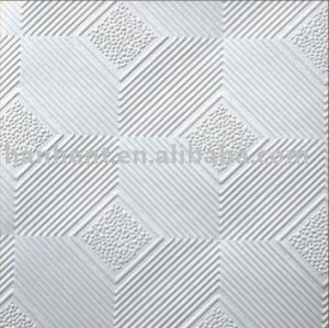 Populares PVC diseño placa de yeso para techo