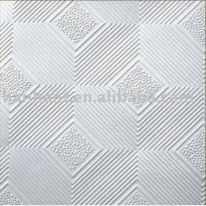 Populares PVC diseño placa de yeso para techo