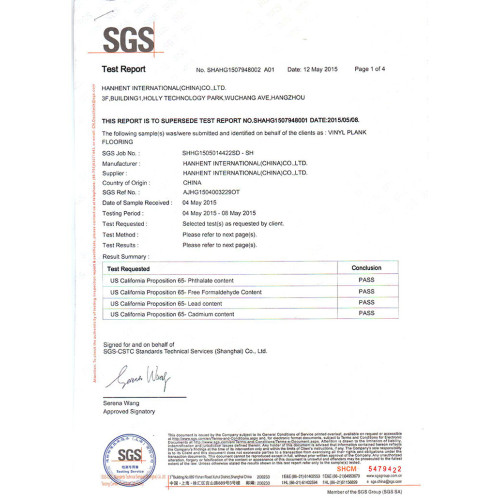 SGS США Prop 65